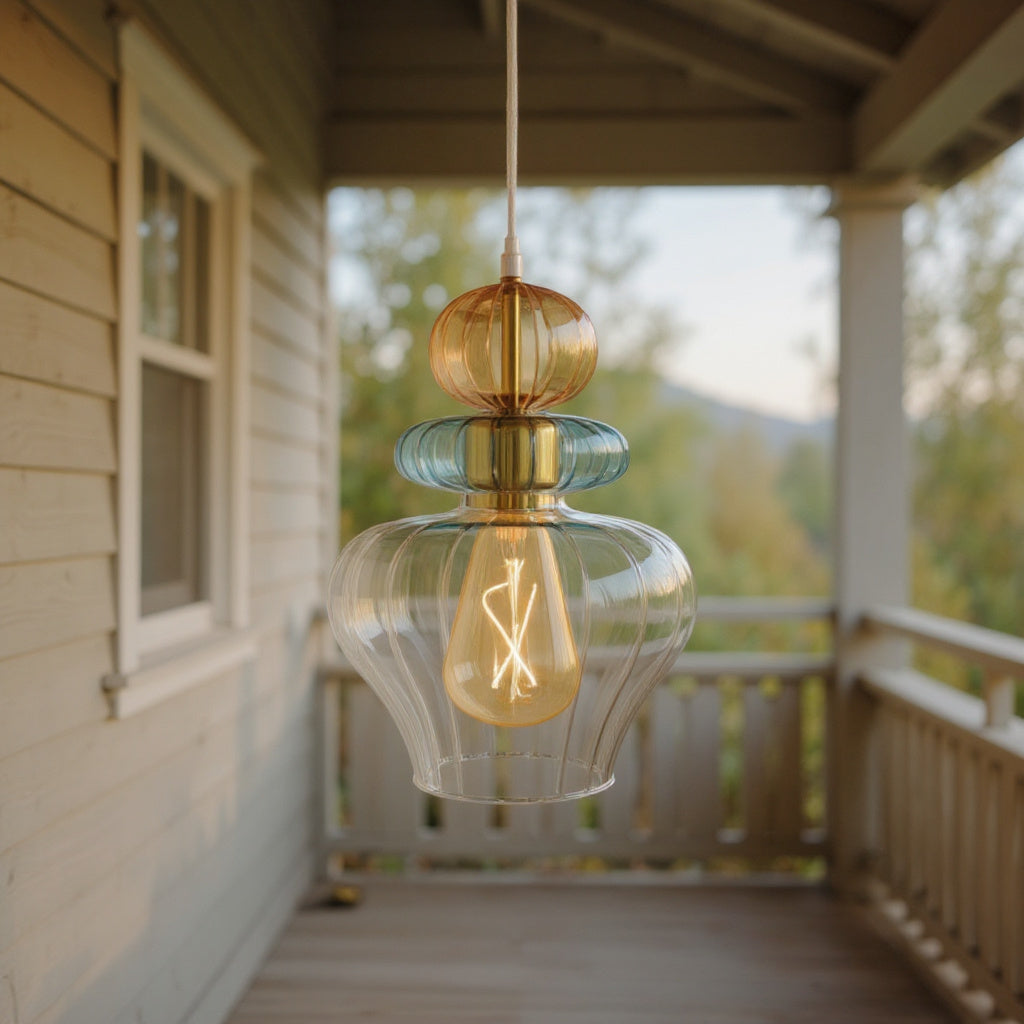 Blown Glass Pendant Light